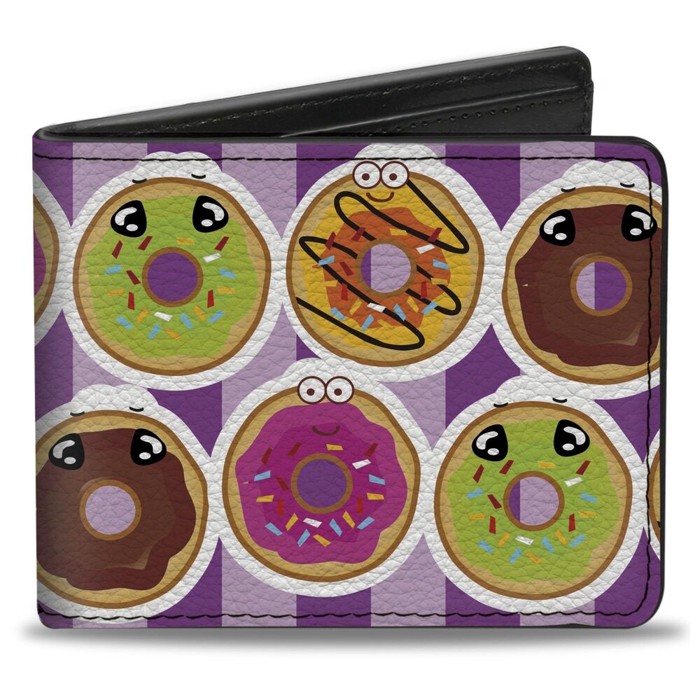 6074 Wallet, Bifold, Sprinkle Donut Expressions Pink, Vegan Leather